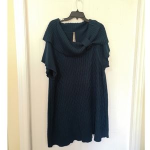 Penningtons Marine Blue Knit Sweater Dress